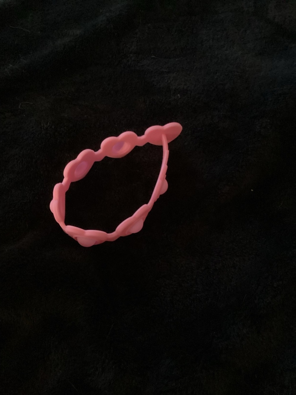 Pink Heart Link Stretch Bracelet pop it toy - woman  Accessories